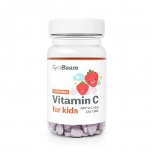 GymBeam C vitamin rágótabletta gyerekeknek 120 db