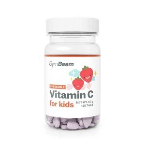 GymBeam C vitamin rágótabletta gyerekeknek 120 db