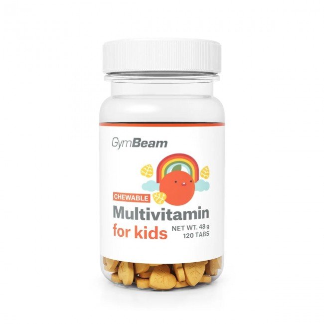 GymBeam Multivitamin rágótabletta gyerekeknek 120 db