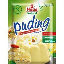 Haas natural pudingpor oroszkrém ízű 40g