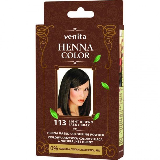 Henna color krémhajfesték nr 113 világosbarna 75ml Henna color krémhajfesték nr 113 világosbarna 75ml