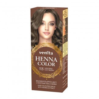 Henna Color szinező hajbalzsam nr 113 világosbarna 75ml