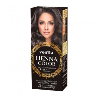 Henna Color szinező hajbalzsam nr 19 fekete csokoládé 75ml