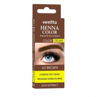 Henna Color tartós szempilla és szemöldök krémfesték középbarna goji bogyóval 15g