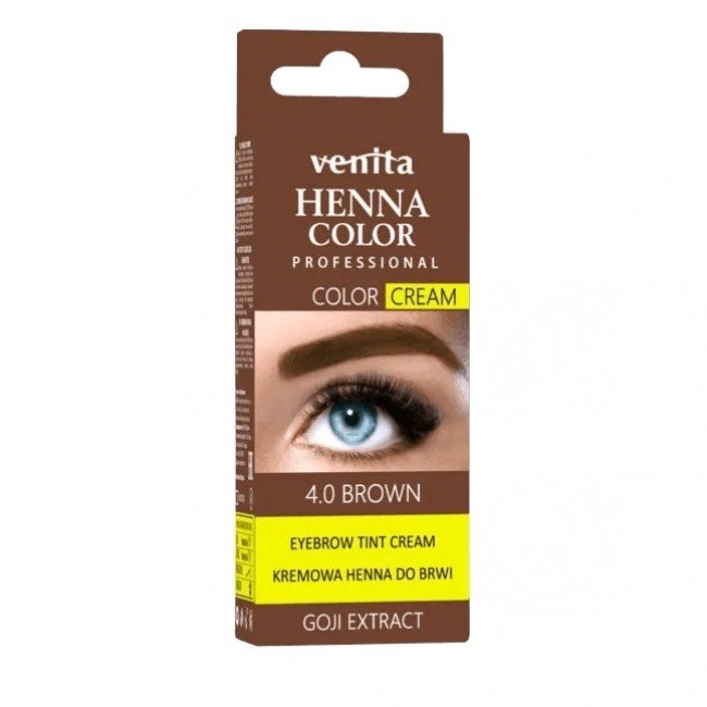 Henna Color tartós szempilla és szemöldök krémfesték középbarna goji bogyóval 15g