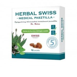 Herbalmed medical gyógynövény pasztilla 12db Herbalmed medical gyógynövény pasztilla 12db