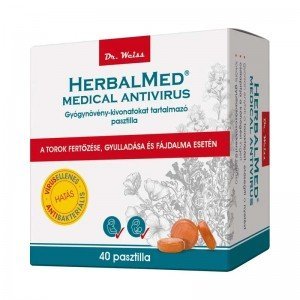 Herbalmed medical gyógynövény pasztilla 40db