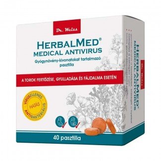 Herbalmed medical gyógynövény pasztilla 40db