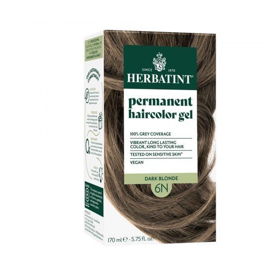 Herbatint 6n világosbarna hajfesték 170ml