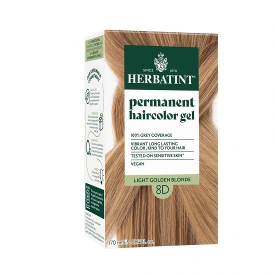 Herbatint 8d arany világos szőke hajfesték 170ml
