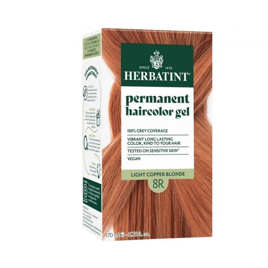 Herbatint 8r réz világos szőke hajfesték 170ml