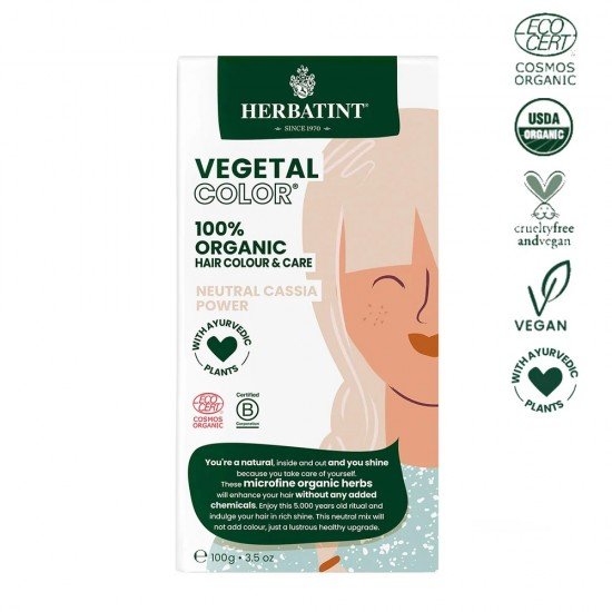Herbatint vegetal color neutral cassia hajfesték 100g Herbatint vegetal color neutral cassia hajfesték 100g