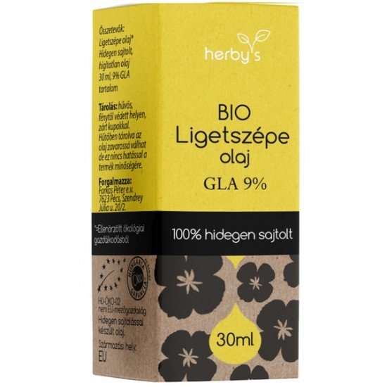 Herbys bio ligetszépe olaj 30ml Herbys bio ligetszépe olaj 30ml