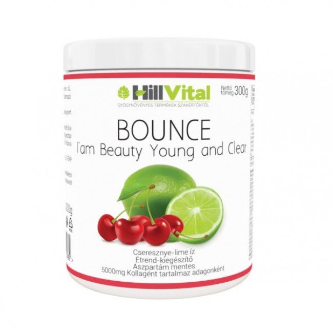 Hillvital Bounce kollagénes italpor cseresznye-lime 300g