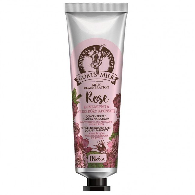 Inelia kecsketej és japán rózsa kivonatos intenzív bőrhidratáló kézkrém 100ml