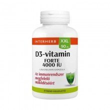 Interherb d3-vitamin 4000NE Forte tabletta 90db