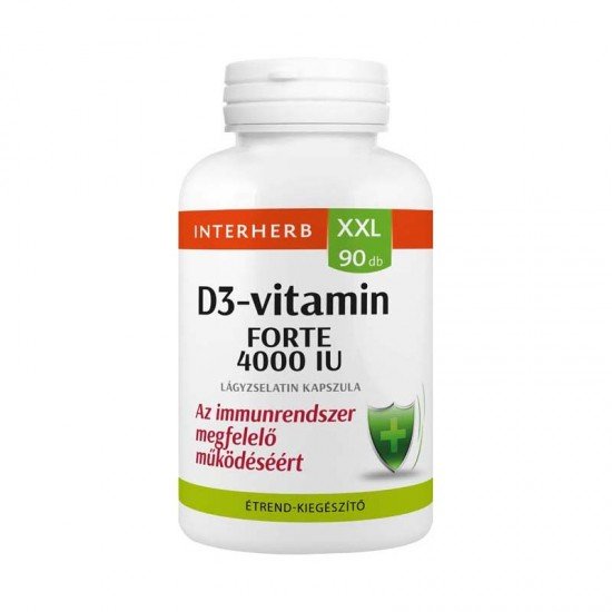 Interherb d3-vitamin 4000NE tabletta 90db
