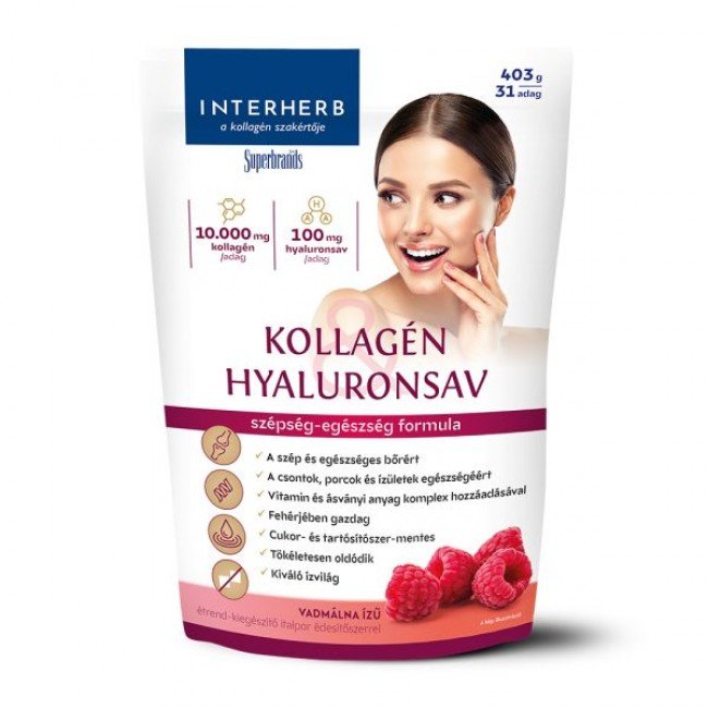 Interherb kollagén & hyaluronsav italpor vadmálna ízű 403g Interherb kollagén & hyaluronsav italpor vadmálna ízű 403g