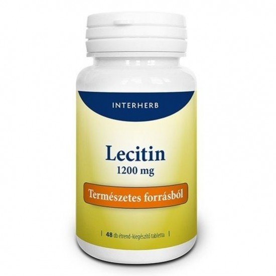 Interherb lecitin 1200mg lágyzselatin kapszula 48db