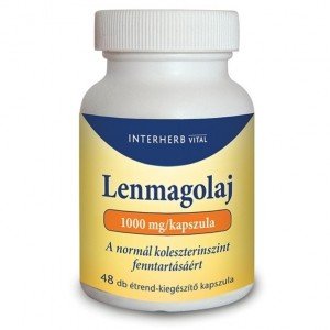 Interherb lenmagolaj kapszula 48db