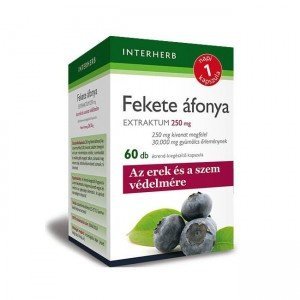 Interherb napi1 feketeáfonya extraktum 250mg kapszula 60db Interherb napi1 feketeáfonya extraktum 250mg kapszula 60db