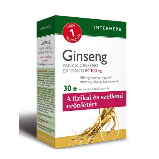 Interherb napi1 ginseng panax extraktum kapszula 30db