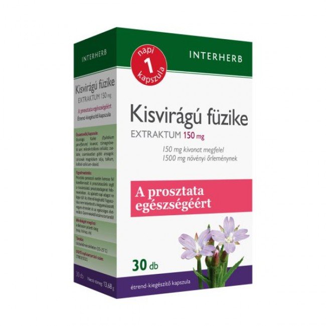Interherb napi1 kisvirágú füzike extraktum kapszula 30db
