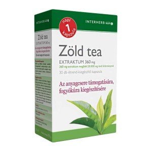 Interherb napi1 zöld tea extraktum kapszula 30db Interherb napi1 zöld tea extraktum kapszula 30db
