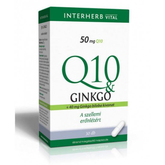 Interherb q10ginkgo kapszula 30db