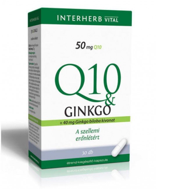 Interherb q10ginkgo kapszula 30db