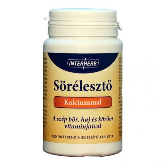 Interherb sörélesztő kalciummal 150db