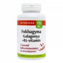 Interherb xxl fokhagyma&galagonya+b1-vitamin tabletta 90db