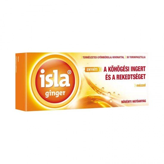 Isla köhögés elleni pasztilla ginger 30db