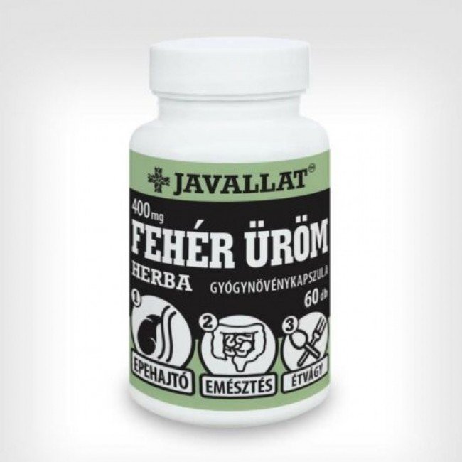 Javallat fehér üröm kapszula 60db Javallat fehér üröm kapszula 60db