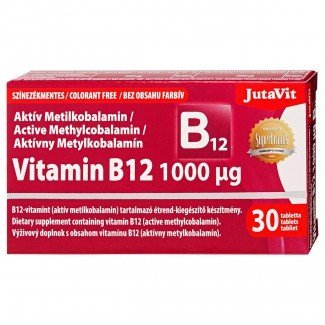JutaVit B12-vitamin 1000µg Aktív Metilkobalamin 30db