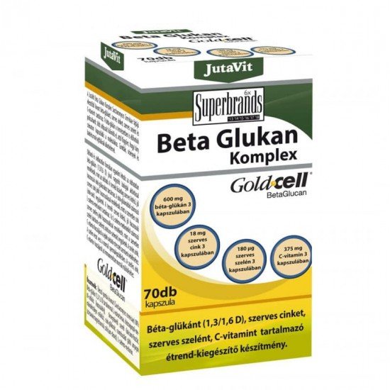 Jutavit beta glukan komplex kapszula 70db