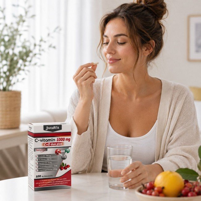 Jutavit c-vitamin 1000mg+c+d duo filmtbletta 100db Jutavit c-vitamin 1000mg+c+d duo filmtbletta 100db