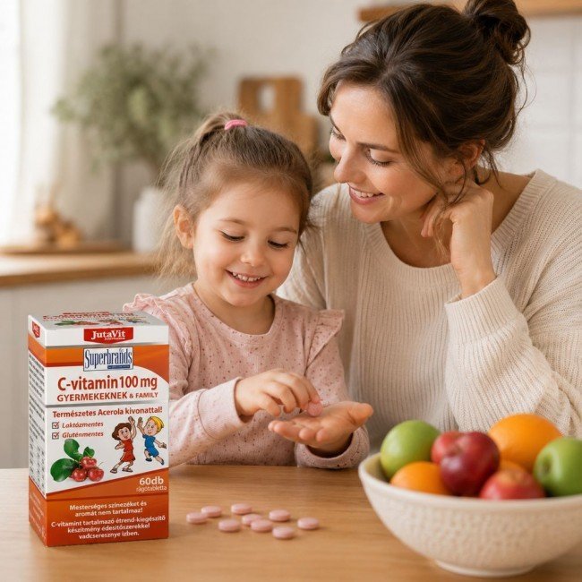 Jutavit c-Vitamin rágótabletta 60db Jutavit c-Vitamin rágótabletta 60db