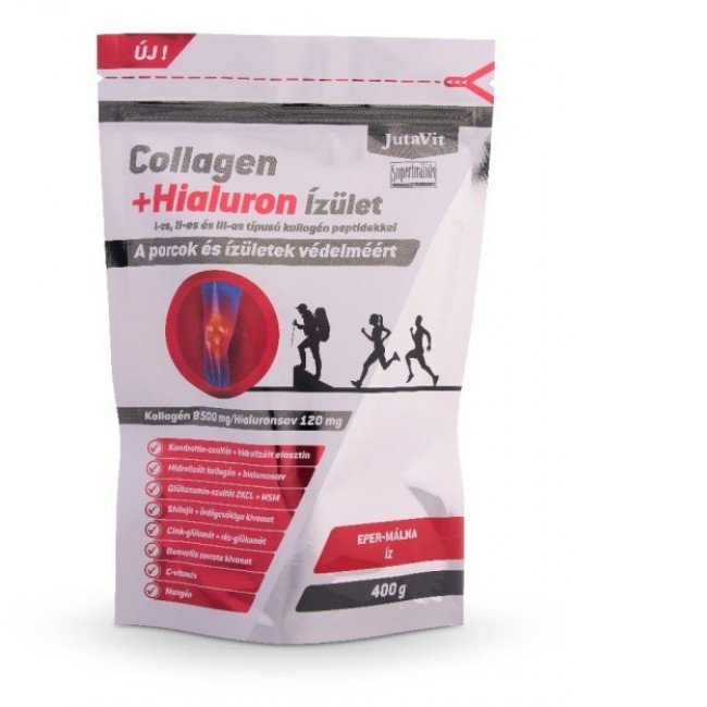 Jutavit collagen+hialuron eper-málna 400g