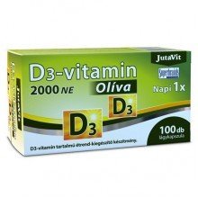 Jutavit d3-vitamin 2000ne oliva lágykapszula 100db