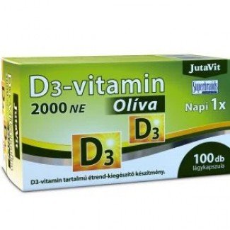 JutaVit D3-vitamin 2000NE Oliva lágykapszula 100db