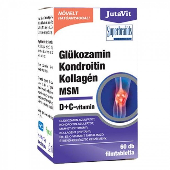 Jutavit glükozamin kondroitin kollagén msm filmtabletta 60db Jutavit glükozamin kondroitin kollagén msm filmtabletta 60db