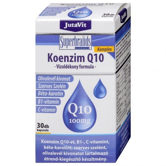 Jutavit koenzim q10 100 mg vízoldható 30db