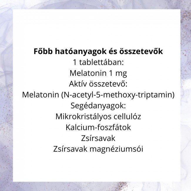 Jutavit melatonin night 1mg tabletta 50db