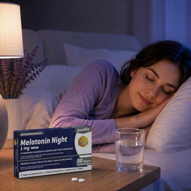 Jutavit melatonin night 1mg tabletta 50db