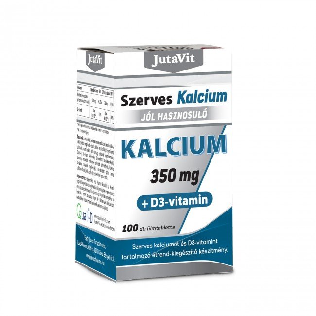 Jutavit szerves kalcium 350mg+d3 vitamin tabletta 100db Jutavit szerves kalcium 350mg+d3 vitamin tabletta 100db