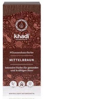 Khadi bio hajfesték por középbarna 100g