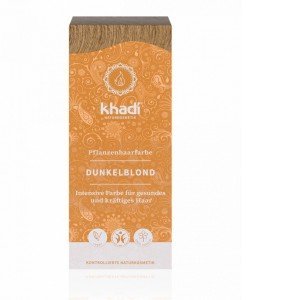 Khadi bio hajfesték por sötétszőke 100g