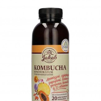 Kombucha tea koncentrátum ananásszal, csipkebogyóval, papayával, echinacea purpurea kivonattal és c-vitaminnal 500ml