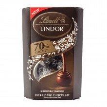 Lindor étcsokoládé 70% golyók diszdoboz 200g